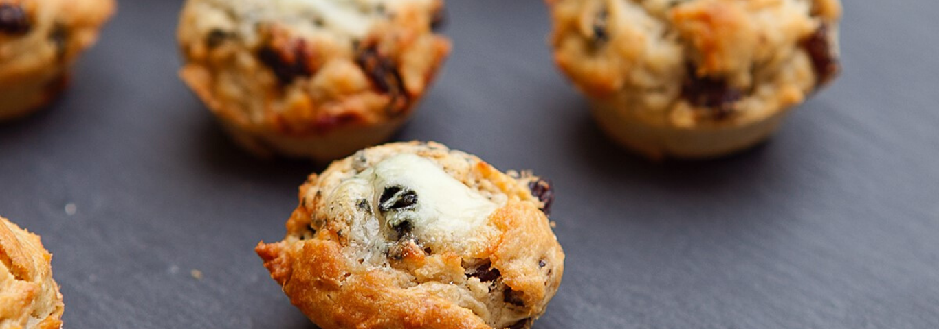 Recette de Muffins au Roquefort AOP Société et raisins
