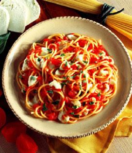 Recette de Spaghetti tricolores