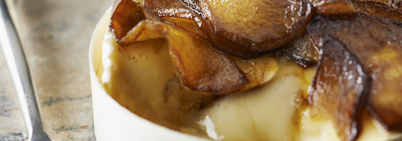 Recette de Tatin de pommes au camembert Lanquetot