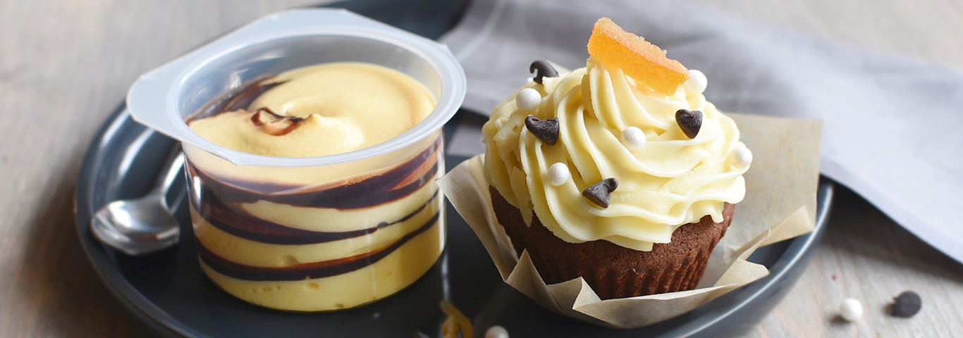 Recette de Cupcake chocolat et orange confite