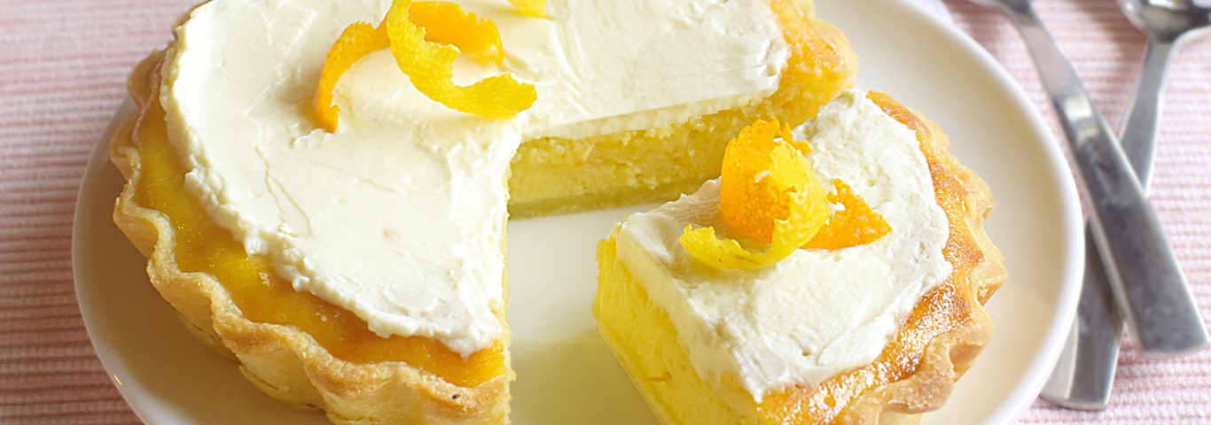 Recette de Tarte ricotta et mascarpone aux agrumes