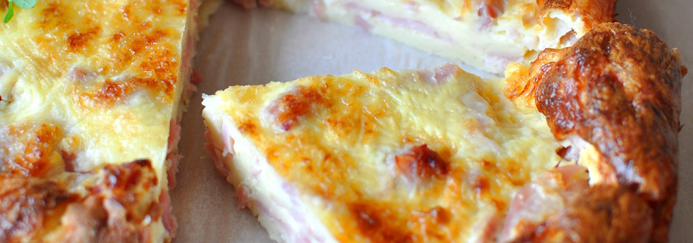 Recette de Quiche lorraine légère sans pâte Lactel 