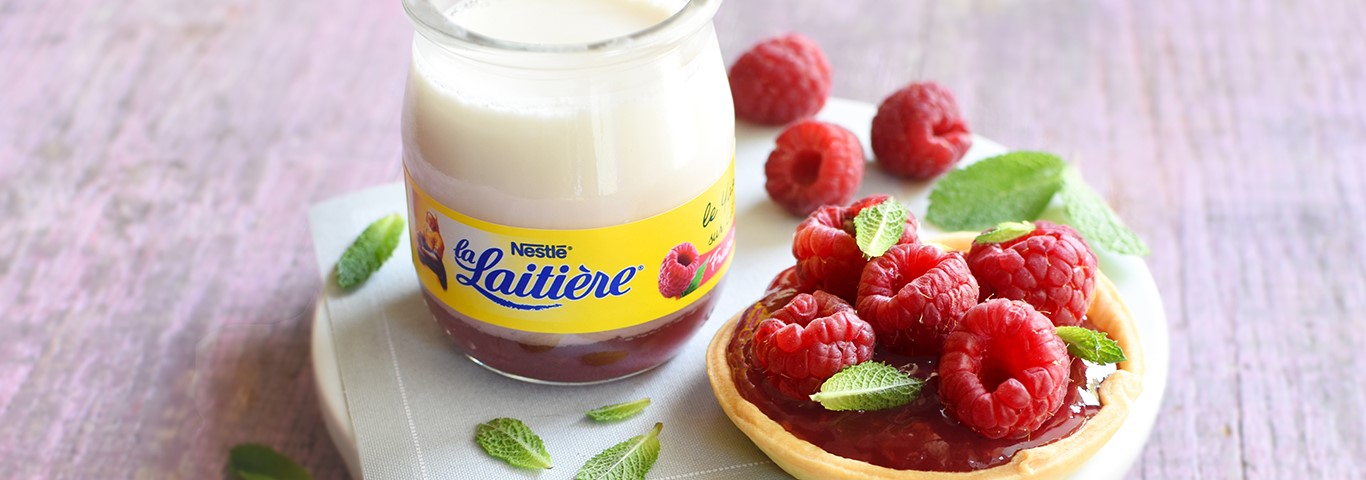 Recette de L’Onctueux sur lit de Fraise  et ses petites tartes sablées