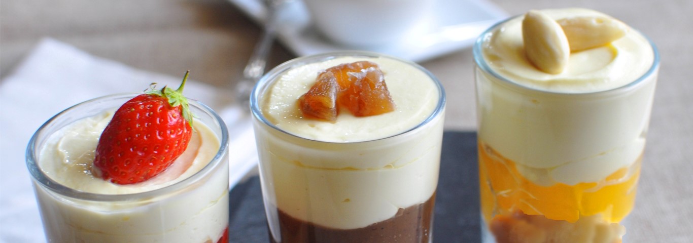 Recette de Trio de mini verrines de tiramisù