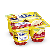 Riz au lait sur lit de fruits rouges