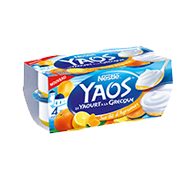 Yaourts à la Grecque sur lit de Pêches