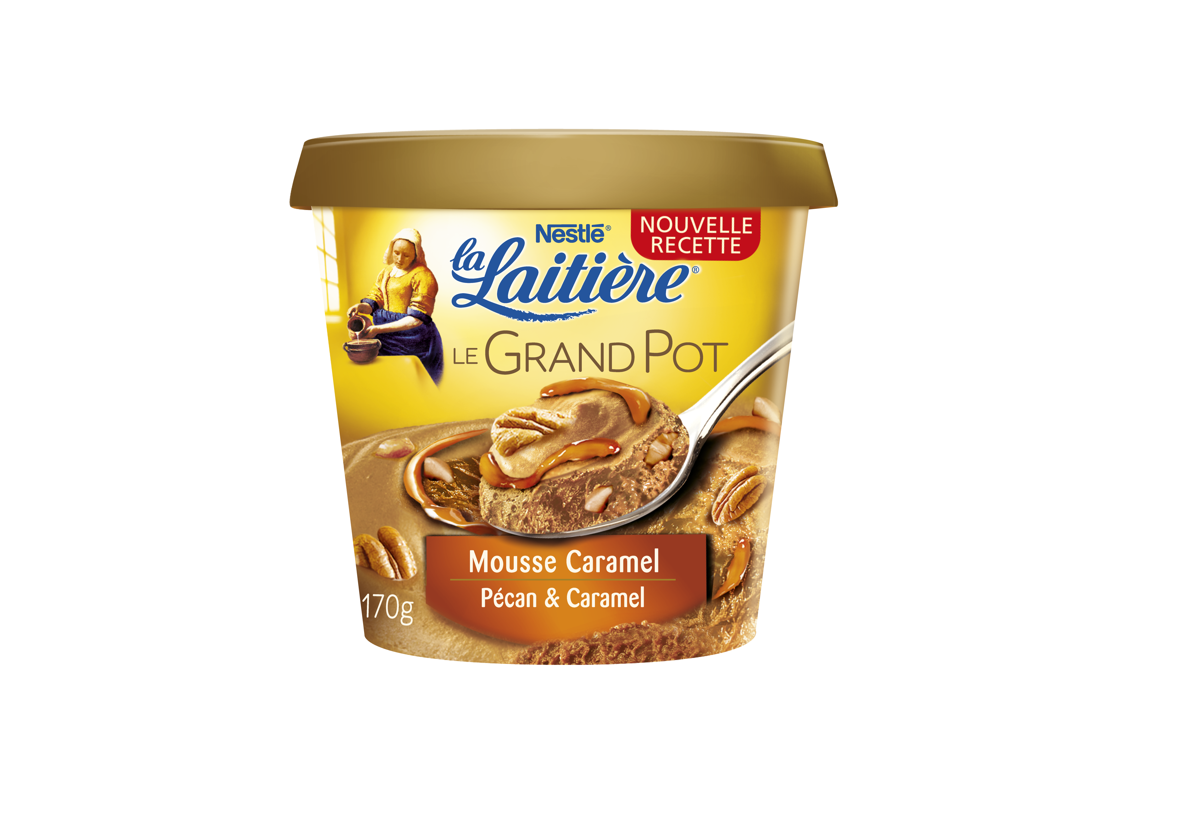 Le Grand Pot Caramel, noix de pécan et caramel.