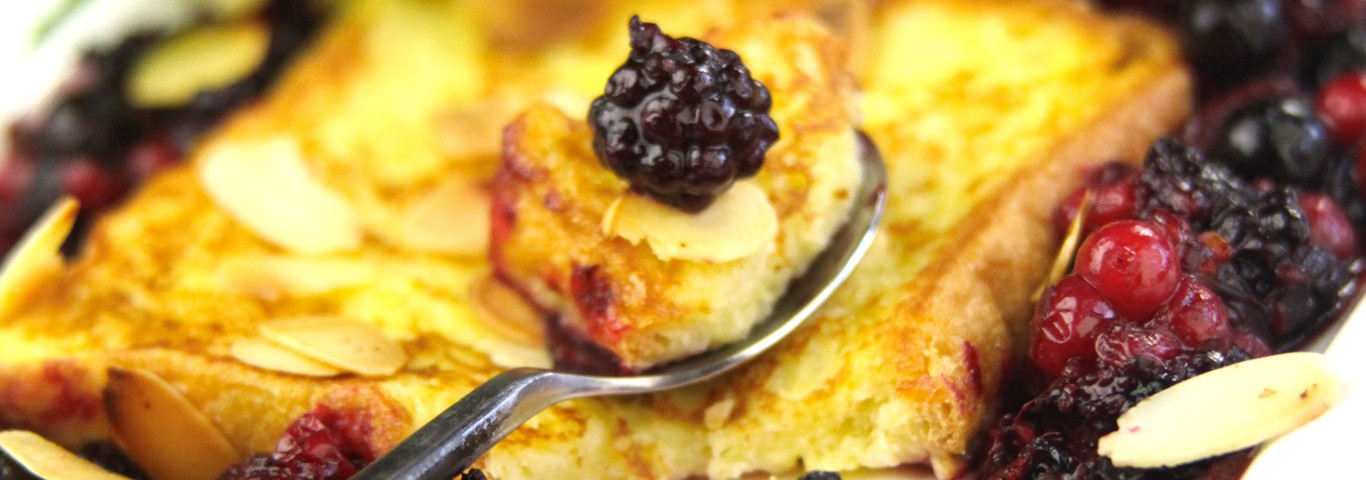 Recette de Pain perdu léger aux fruits rouges