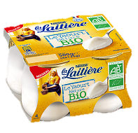 Yaourts en pot de verre nature Bio