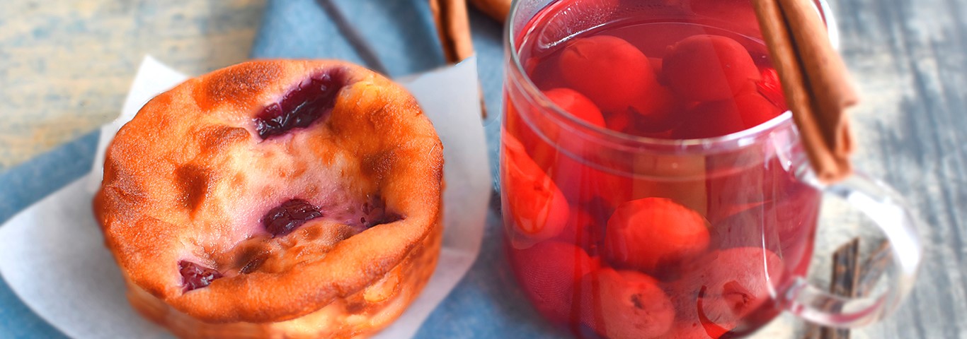 Recette de Clafoutis et infusion à la cerise