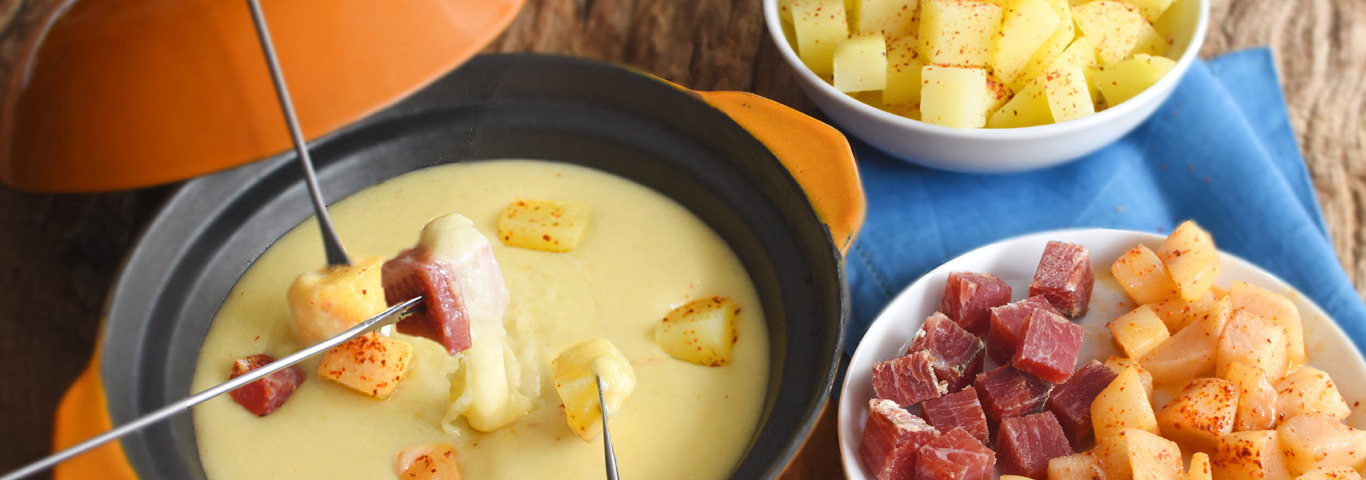 Recette de Fondue aux pommes de terre et poires