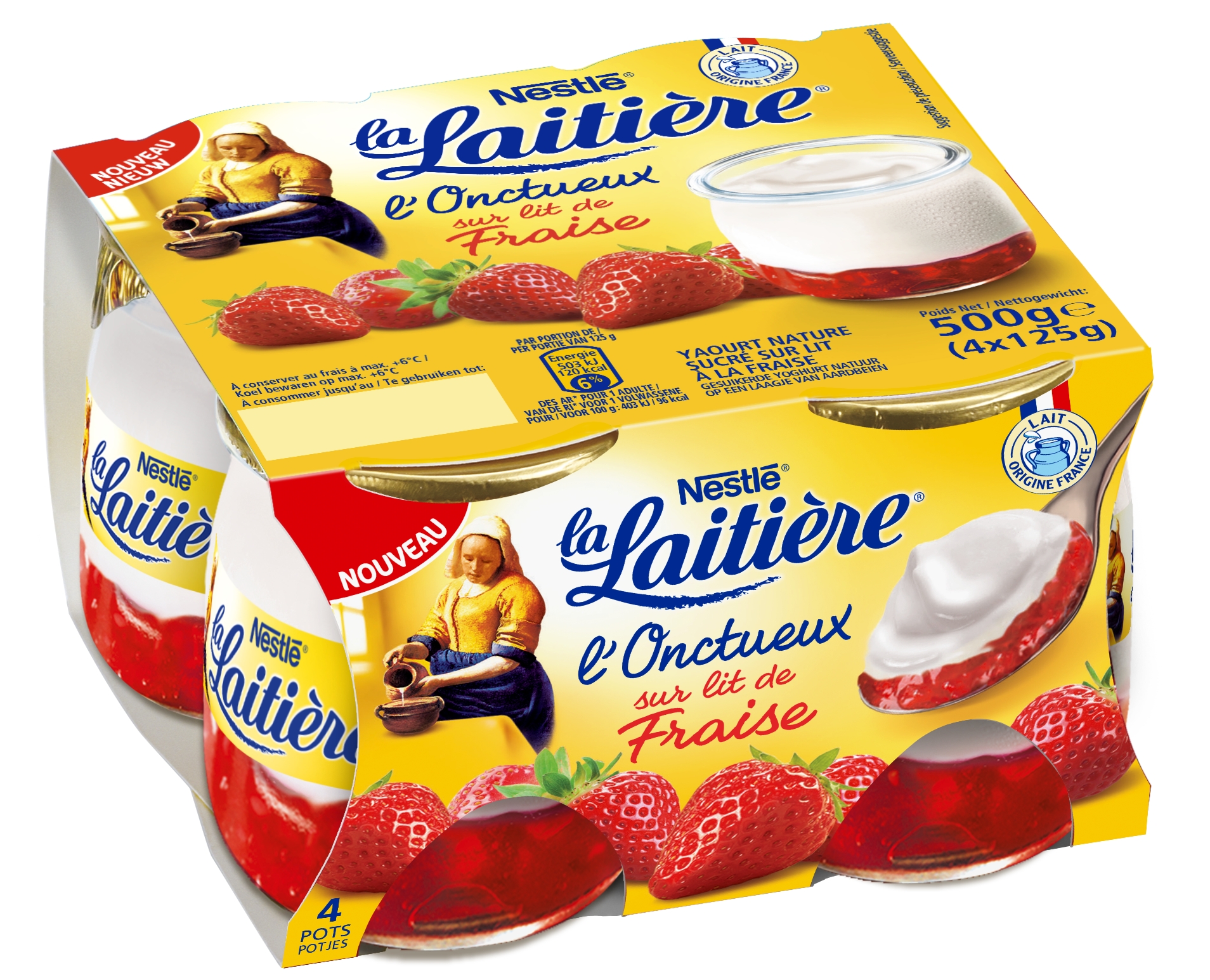 L’Onctueux sur lit de Fraise