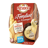 Fondue aux 3 fromages Président
