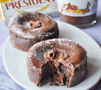 Recette de Moelleux coeur Nutella