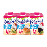 Bridelight UHT Semi-épaisse à 4% MG en briques de 3x20CL