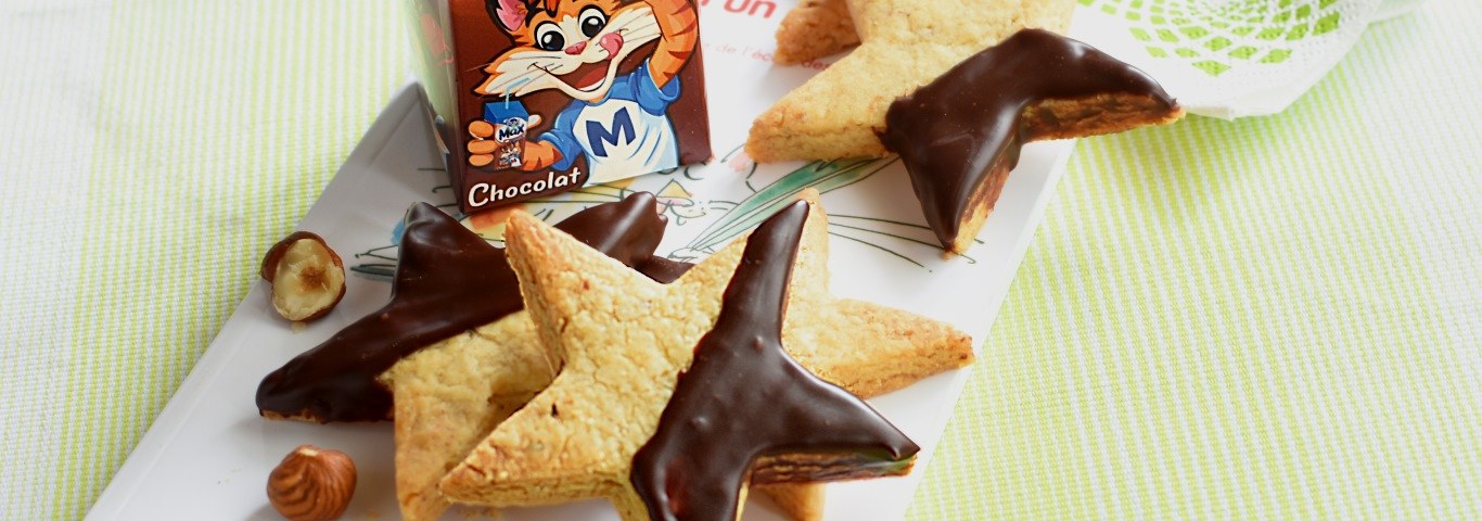 Recette de Lactel Max chocolat & ses biscuits étoilés