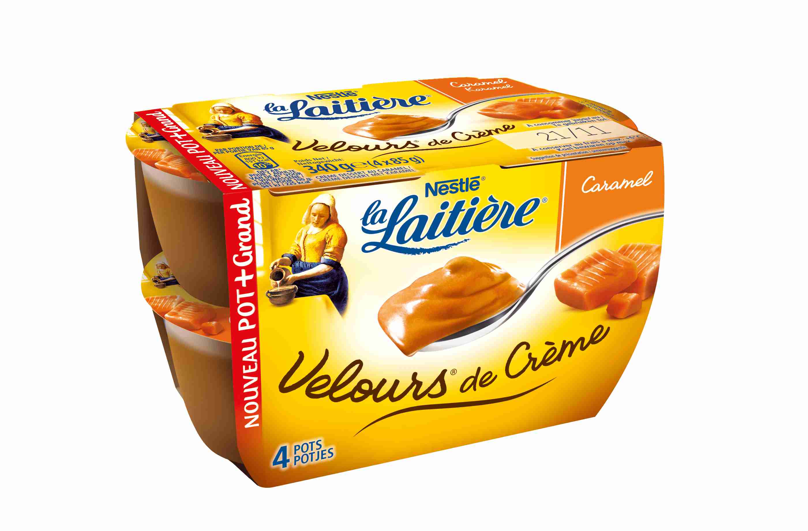 La Laitière Crème Aux Oeufs Sur Lit De Caramel