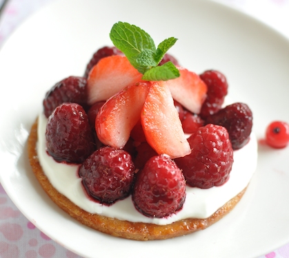 Recette de Craquants et fruits rouges