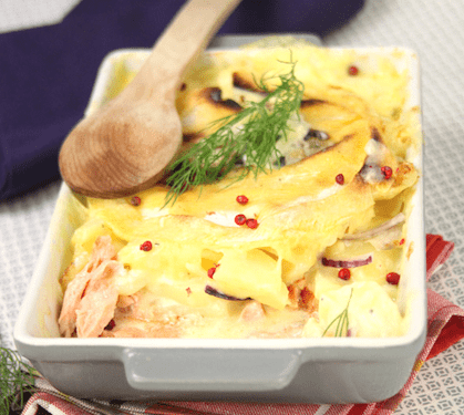 Recette de Tartiflette au saumon