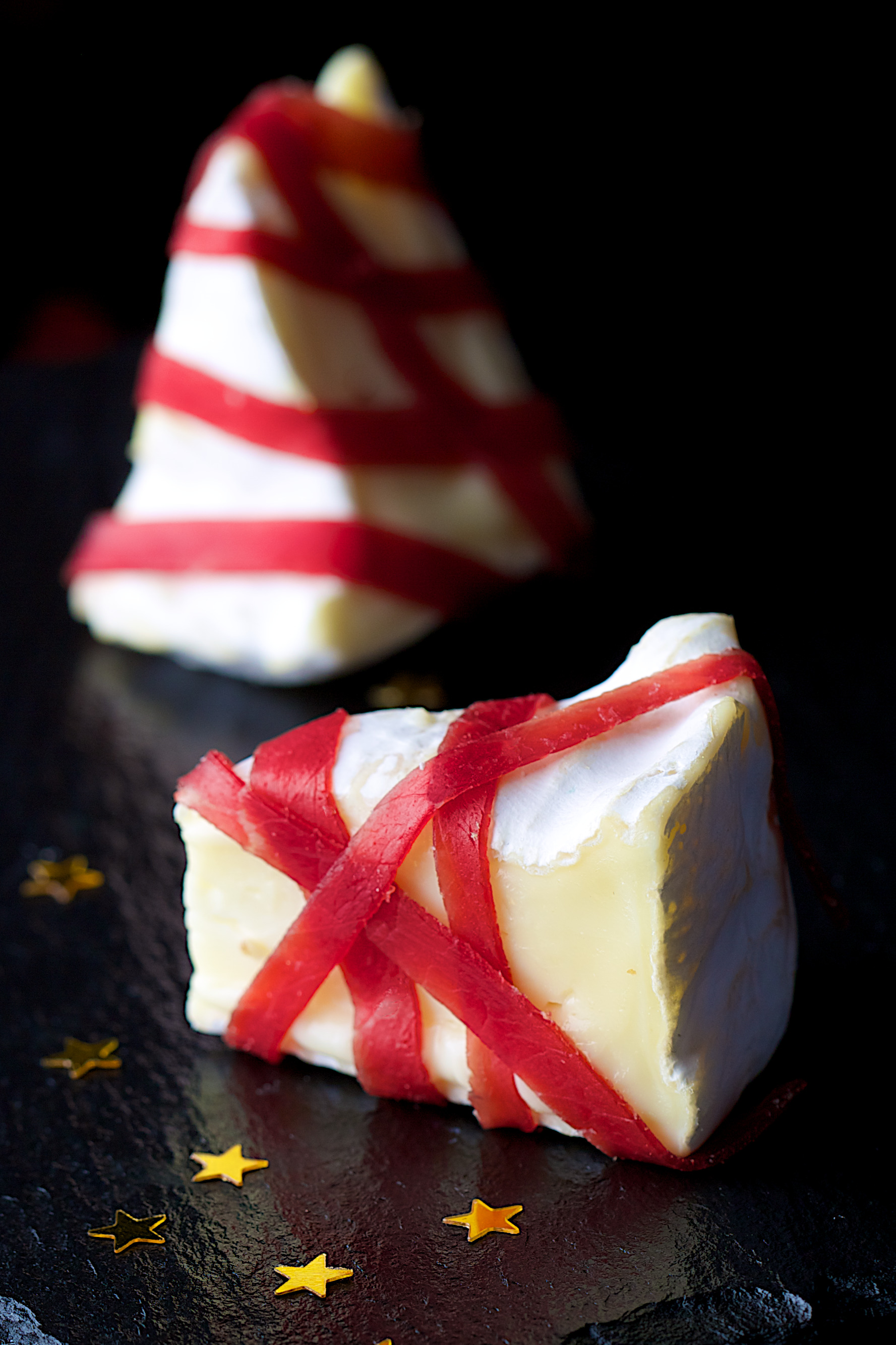 Recette de Camembert Président et ses rubans de viande des grisons