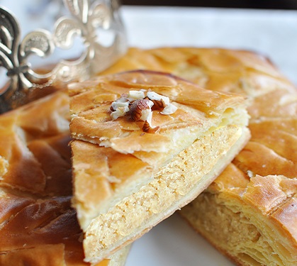 Recette Galette des Rois, crème de noisette au chocolat