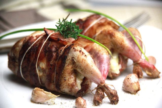 Recette de Cailles farcies au Palet de Brebis Lou Pérac
