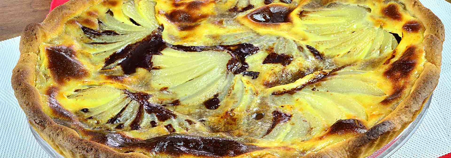 Recette de Tarte choco-poires