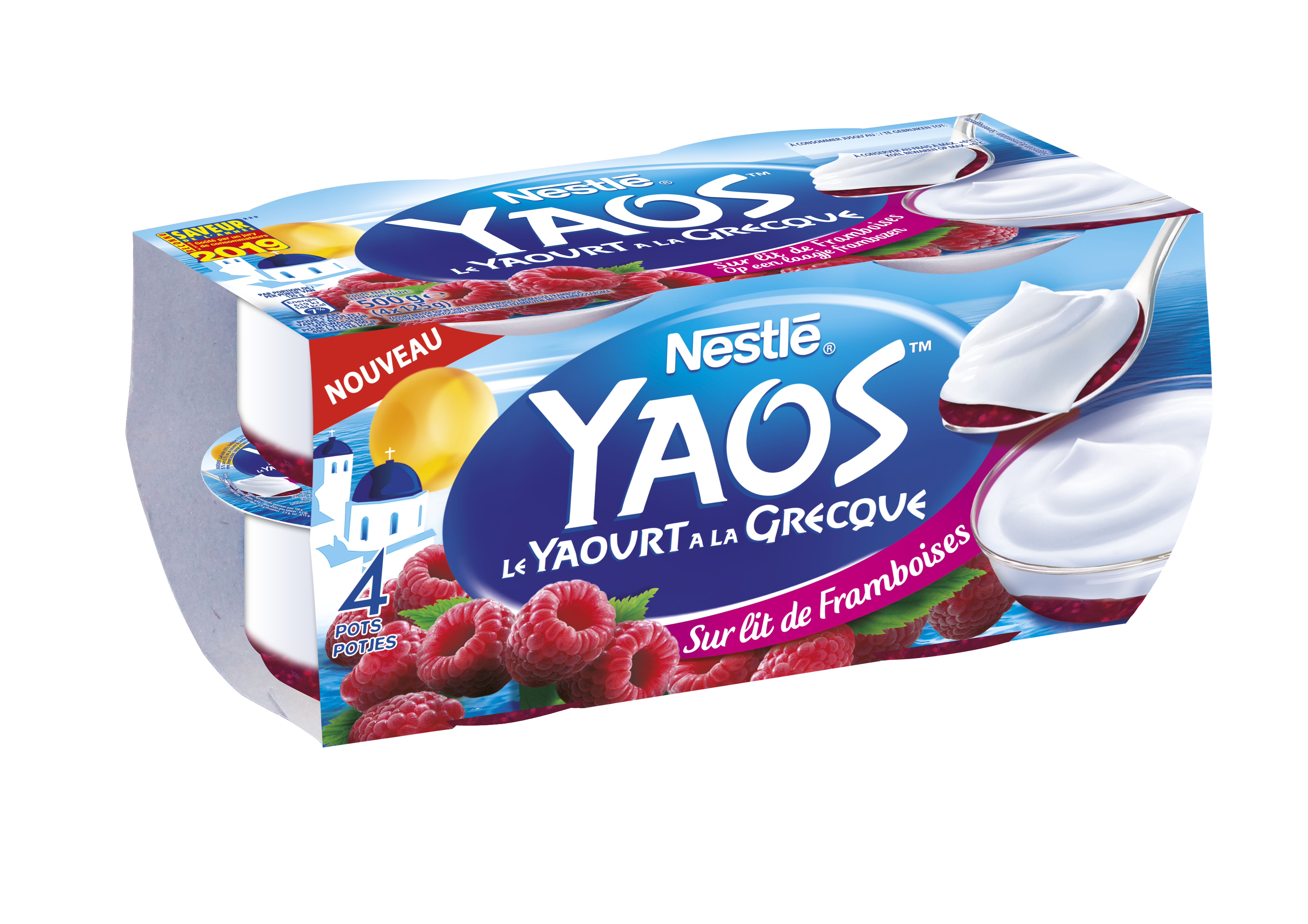 YAOS sur lit de framboises