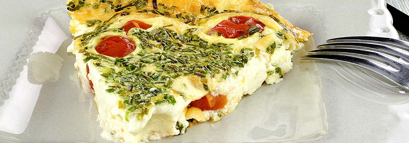 Recette de Clafoutis aux tomates cerises et aux herbes fraîches