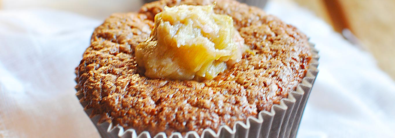 Recette de Muffins à la rhubarbe