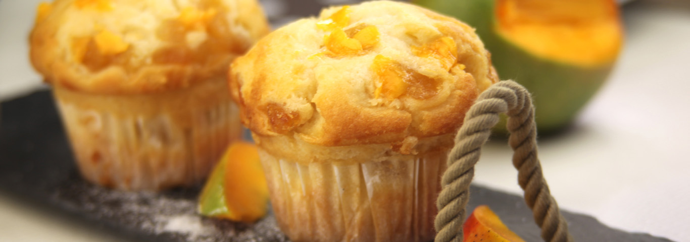 Recette de Muffins aux dés de mangue