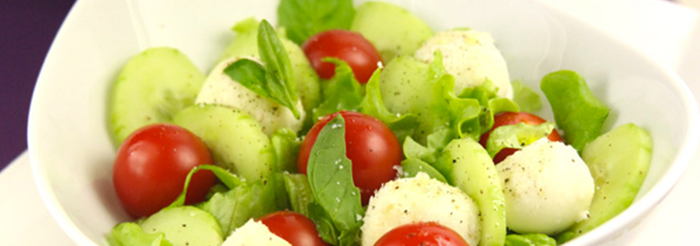 Recette de Salade d'été à la mozzarella