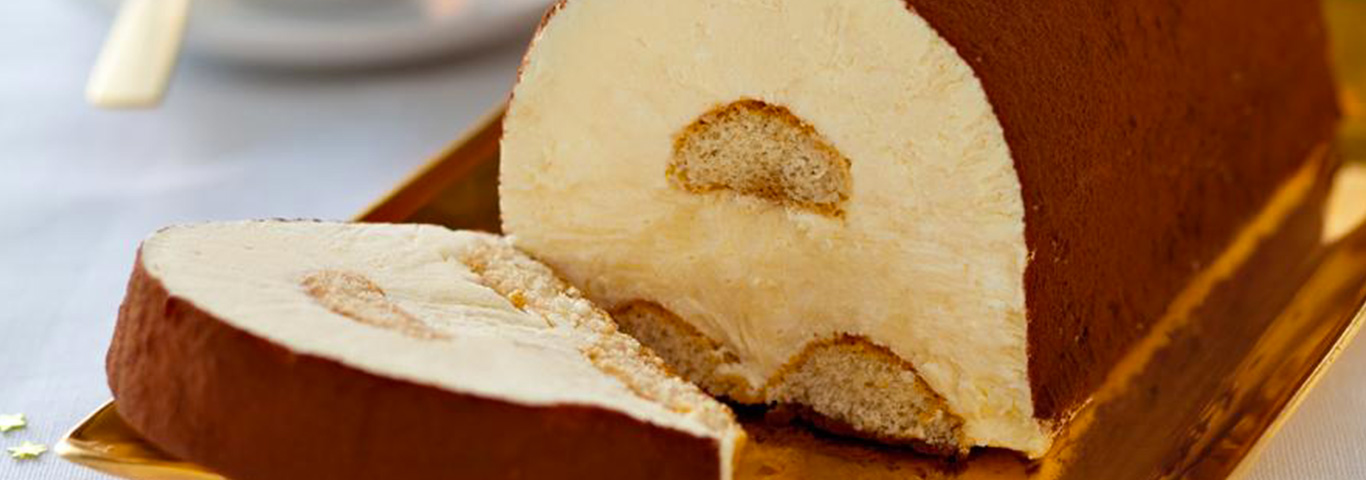 Recette de Bûche de Tiramisu glacé Galbani
