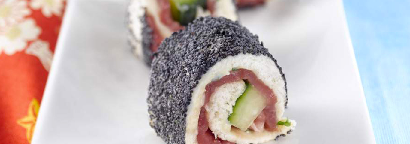 Recette de Maki italien au boeuf et au concombre 