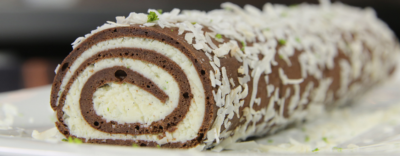 Recette Bûche de Noël au chocolat blanc et au chocolat noir (facile, rapide)