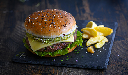 Recette de Le burger happy boost façon brasserie