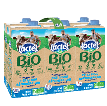 Lait Demi-Ecrémé BIO Briques 6x1L