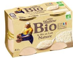 Riz au lait nature Bio