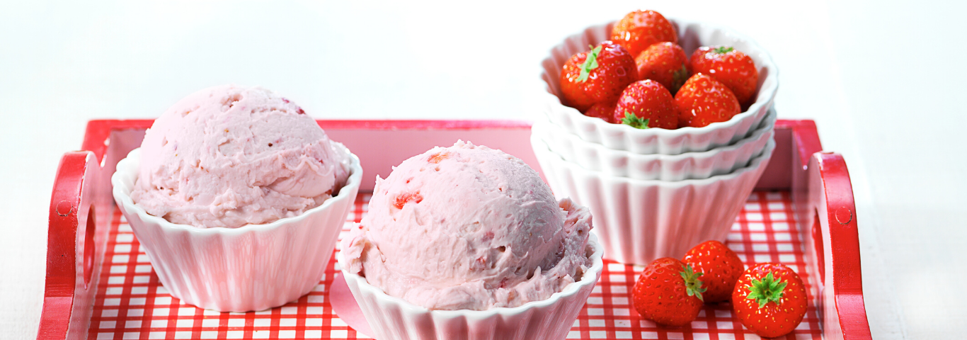 Recette de Glace à la fraise et au mascarpone