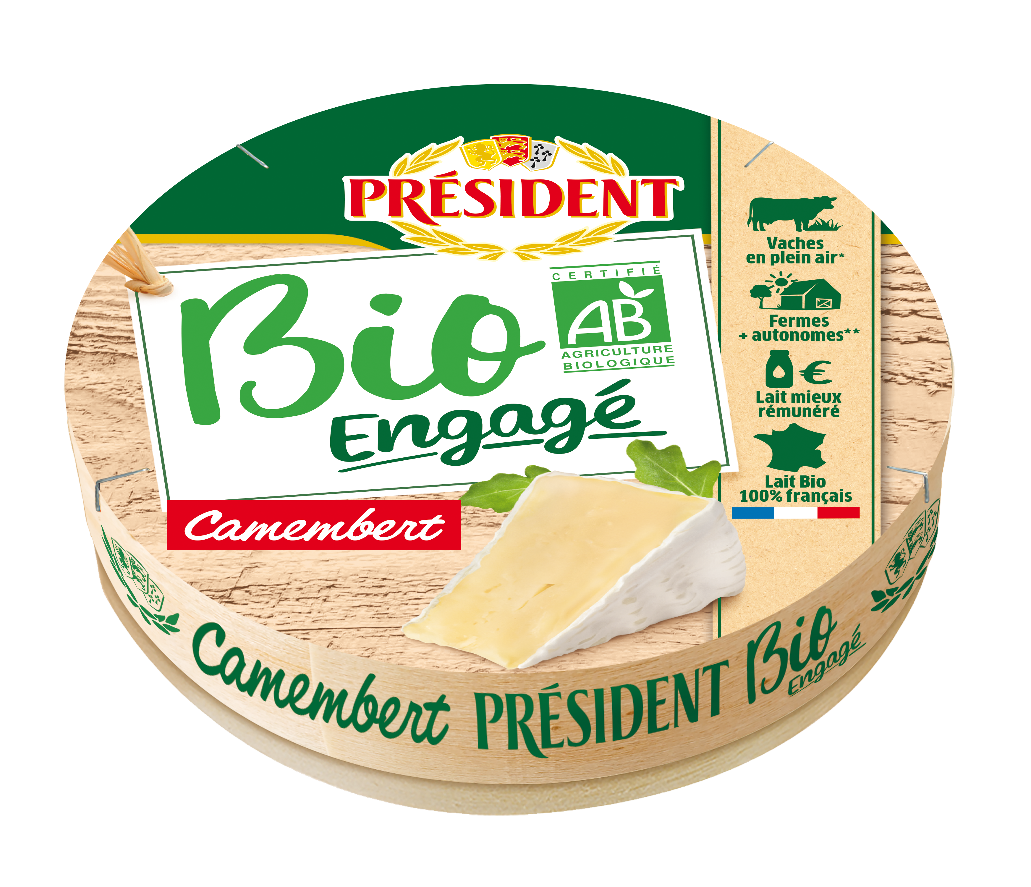 Camembert Président ''La Fromagerie BIO''