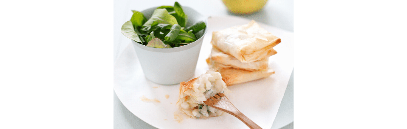 Recette de Briques au Roquefort Société AOP et aux poires