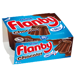 Flanby au chocolat