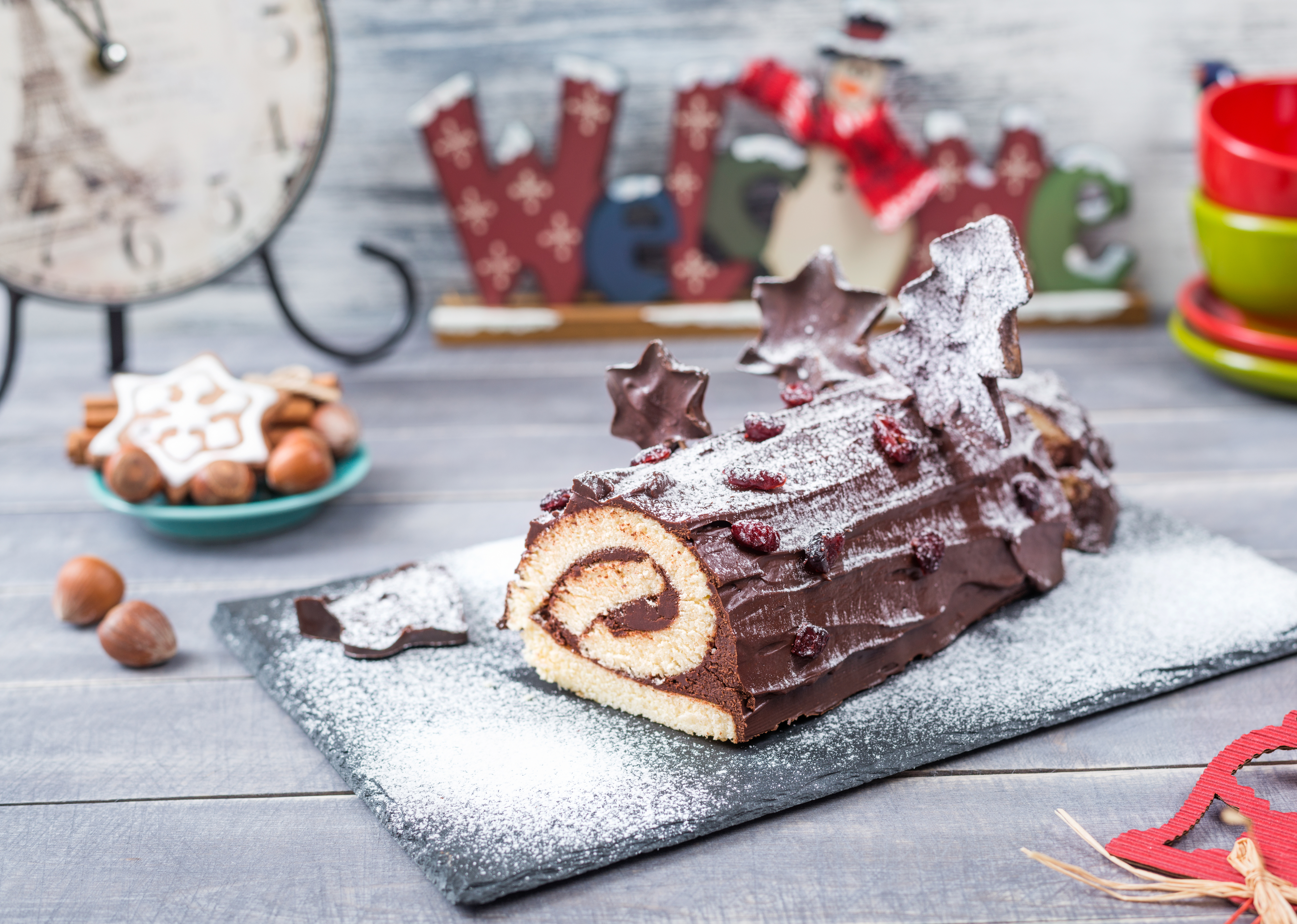 Recette de Bûche de Noël sans gluten