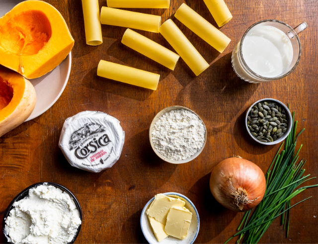 Recette de Cannelloni au butternut et au fromage Corsica