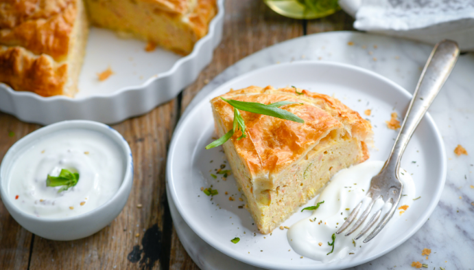 Recette de Tourte au Saumon Simplissime