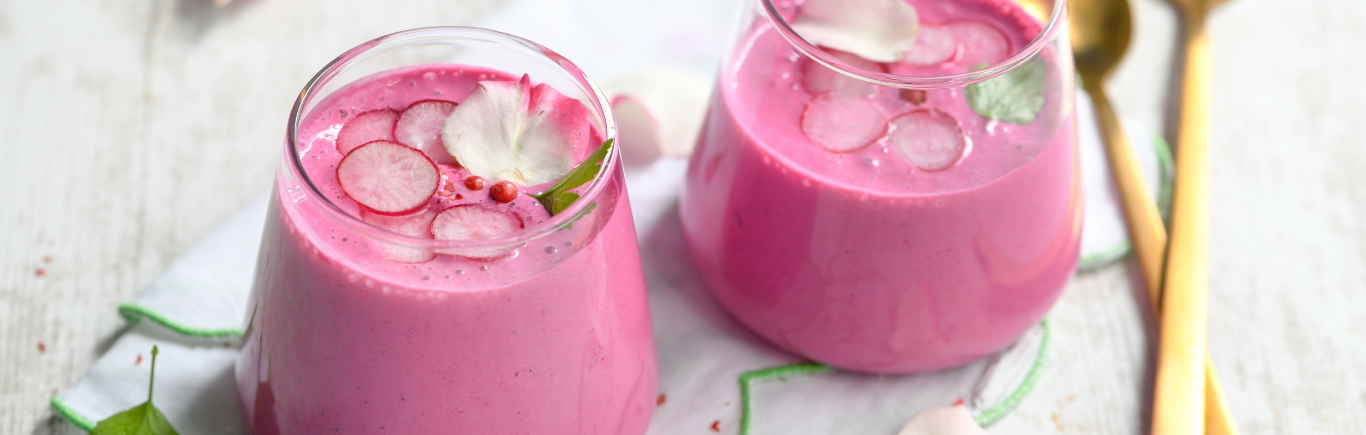 Recette de Gaspacho tout Rose