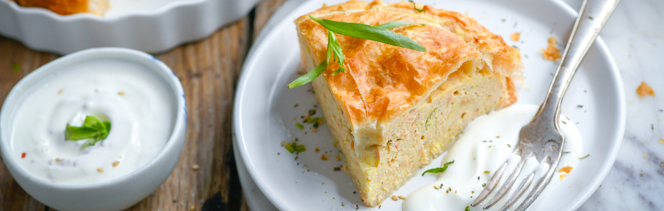 Recette de Tourte au Saumon et YAOS Simplissime