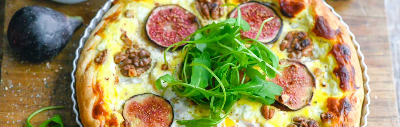 Recette de Quiche Chèvre-Figues-Noix YAOS