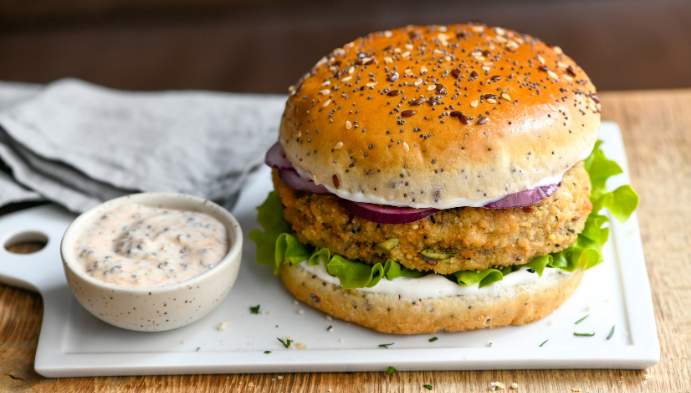 Recette de Burger au Palet de Légumes & Yaos