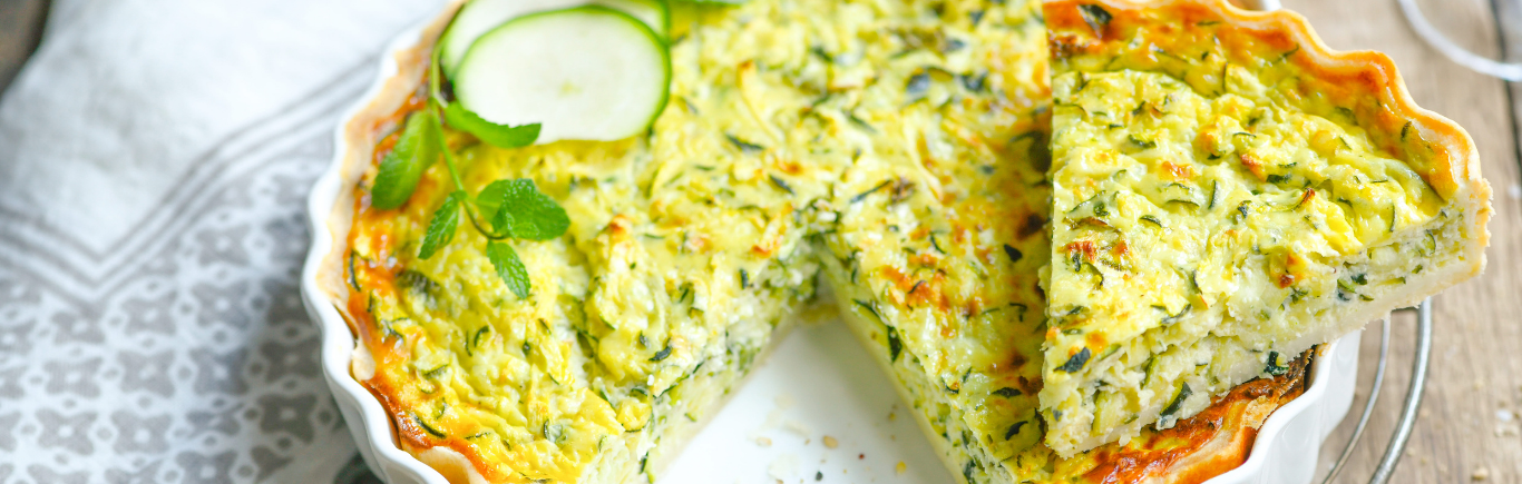 Recette de Tarte Amandine aux Courgettes & Menthe